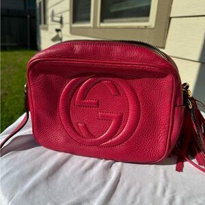 Hot Pink Gucci SoHo Disco Crossbody Bag